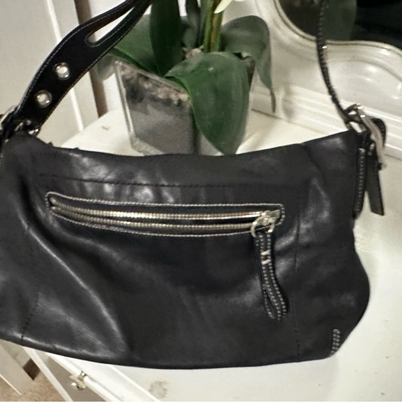 Coach Black Leather Shoulder Bag - Picture 3 of 15